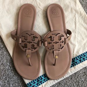 Tory Burch Miller Sandal in Makeup (Nude) Size 9